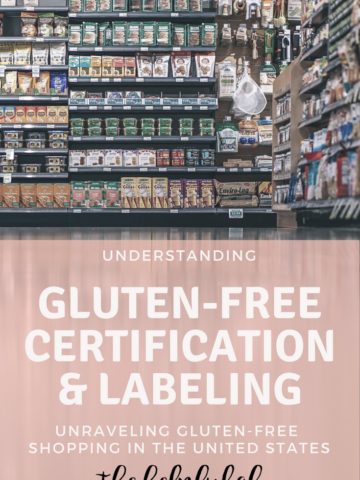 gluten free certification and labeling pin