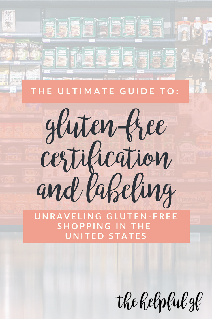 pin image for gluten free certification and labeling