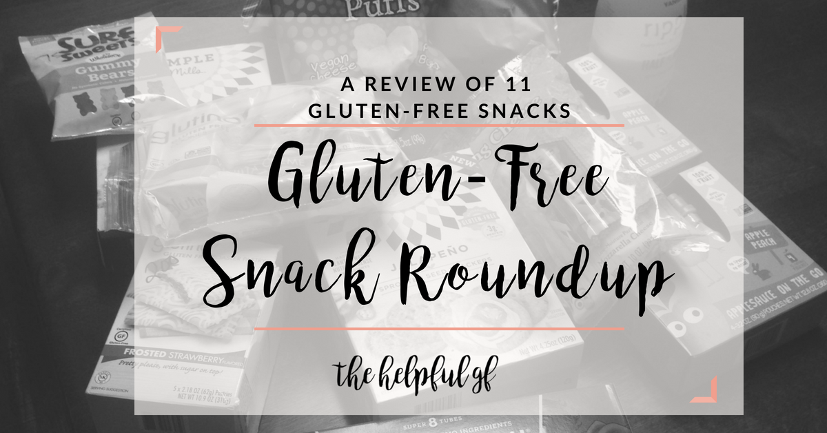Gluten-Free Snack Roundup - The Helpful GF