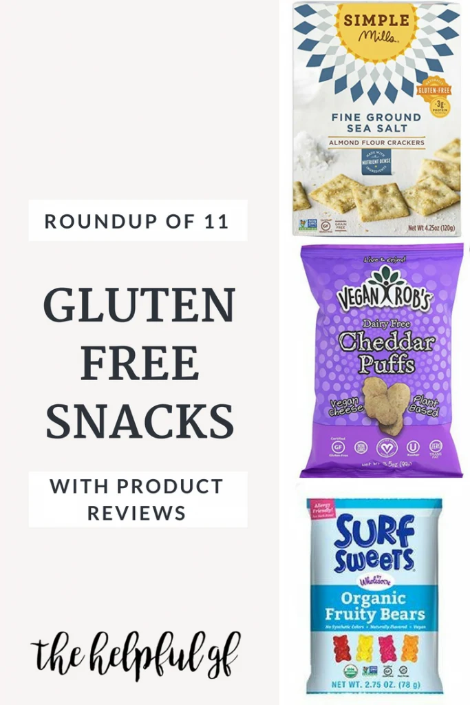 A Roundup of 11 gluten-free snacks with reviews