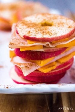 Turkey Cheese apple Sandwiches