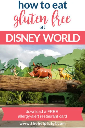 eating gluten free at disney world pin 1