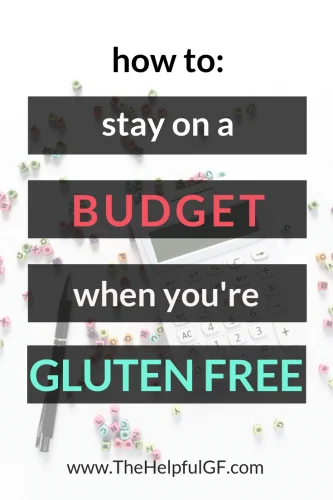 title image for how to stay gluten free on a budget