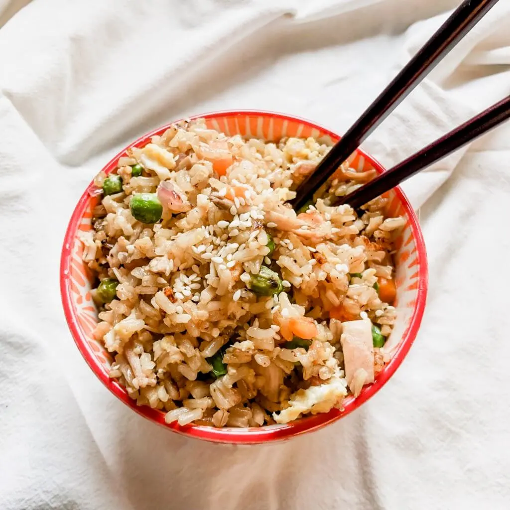 gluten-free chicken fried rice image 2