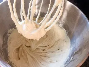 mixing batter for muffins