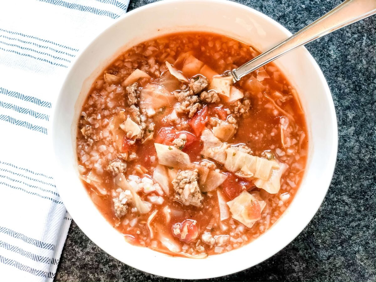 Easy Gluten-Free Slow Cooker Cabbage Soup - The Helpful GF