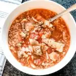gluten free slow cooker cabbage soup