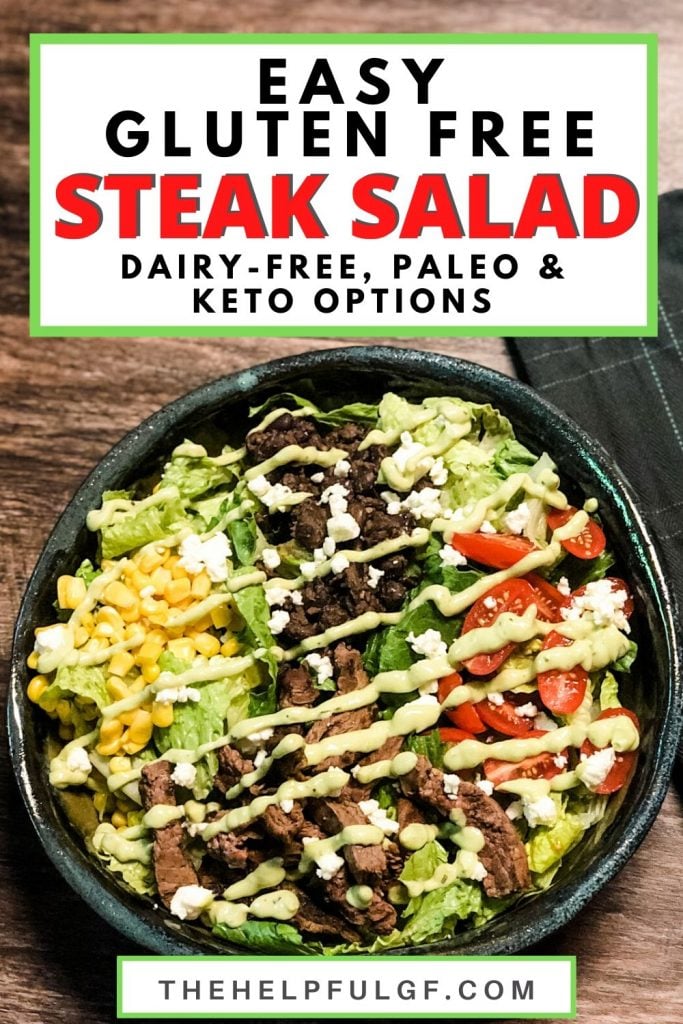 Easy Gluten Free Steak Salad