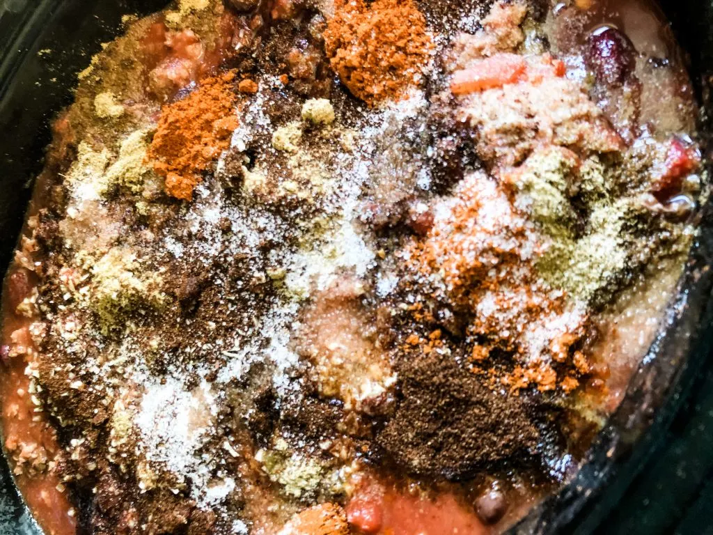 chili in crockpot