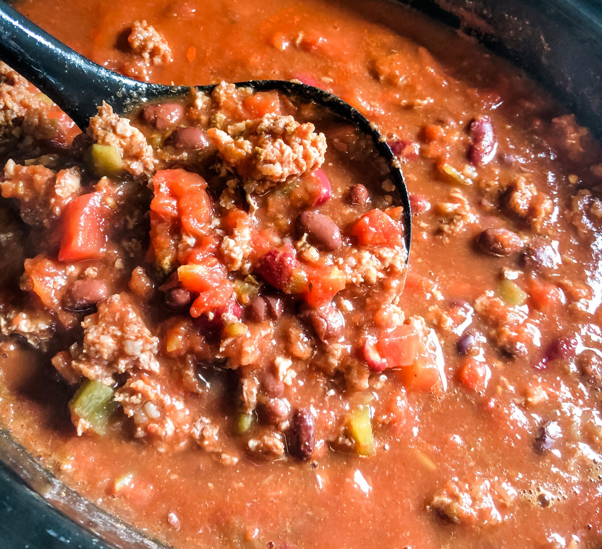 The Best Crockpot Gluten Free Chili with Green Chilies - The Helpful GF