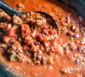 The Best Crockpot Gluten Free Chili with Green Chilies - The Helpful GF