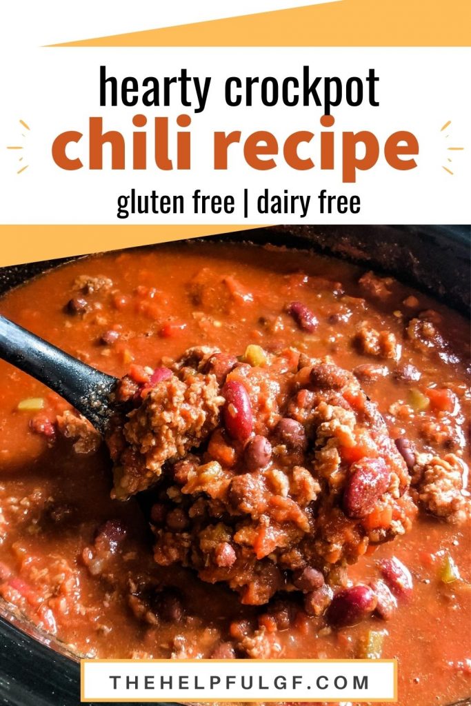 pin for hearty crockpot gluten free chili