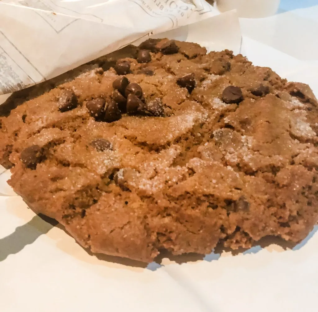 gluten free peanut butter chocolate chip cookie from Cookes of Dublin