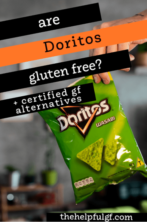 bag of wasabi doritos with text are doritos gluten free