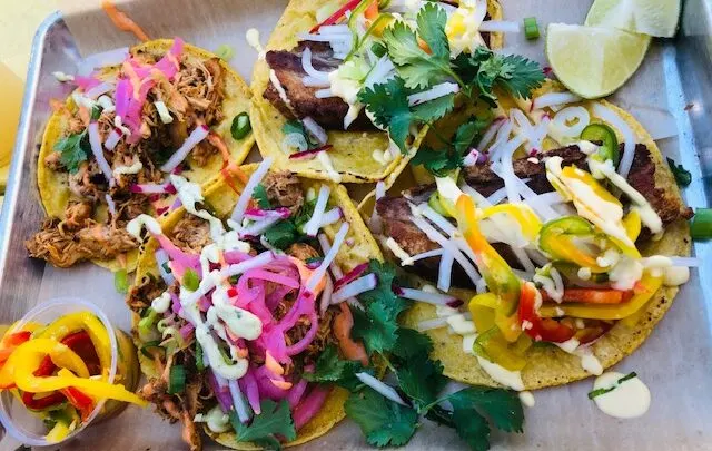 pan of tacos from Cholo Soy Tacos at West Palm Beach
