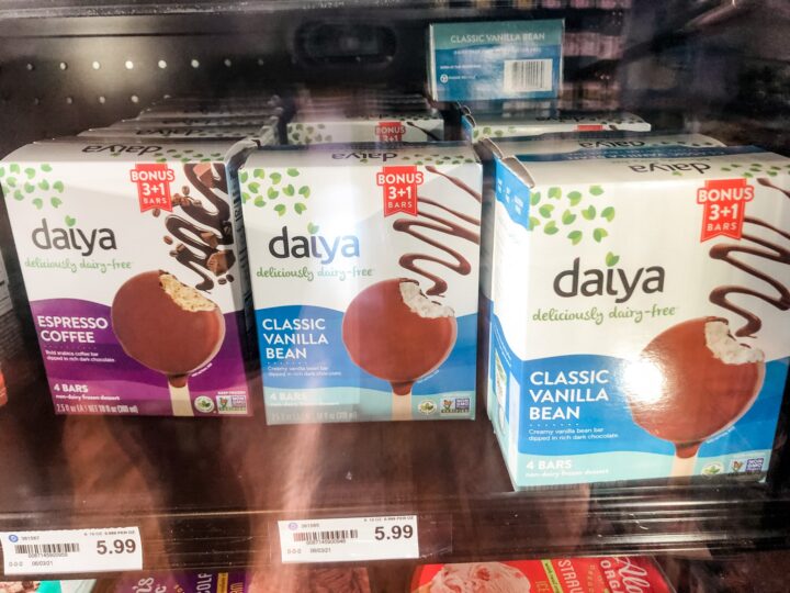 daiya ice cream bars at strack and van til freezers