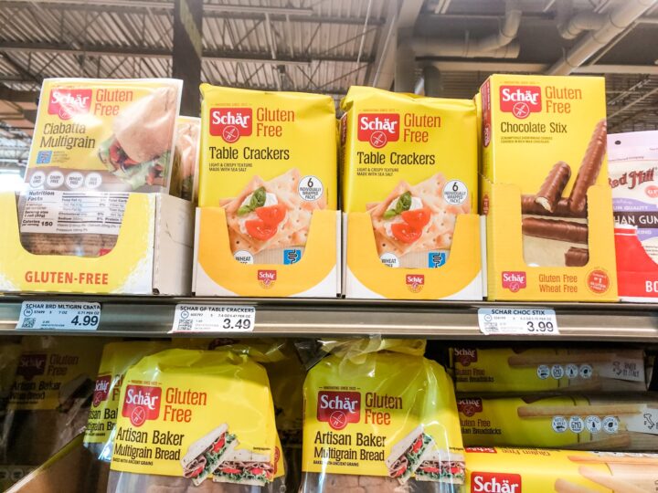 schar snack products crackers twix bread at strack & van til grocery store
