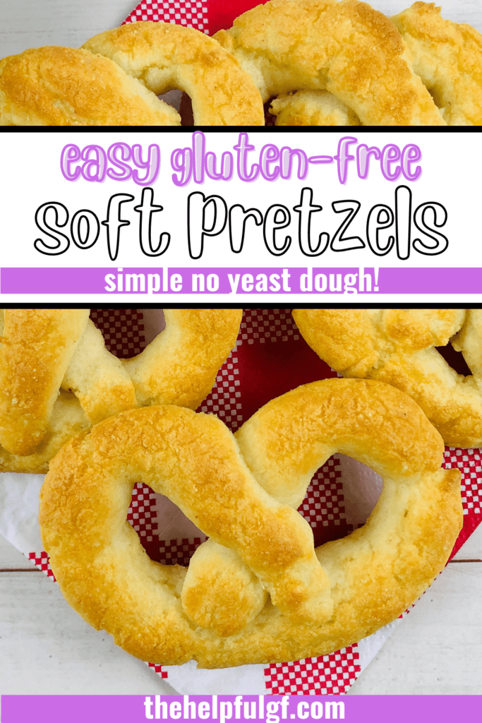 soft pretzel short pin with text easy gf soft pretzels simple no yeast dough