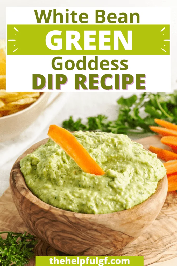 short pin for white bean green goddess dip recipe