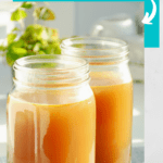 2 mason jars with homemade broth and title text that says is broth gluten free?