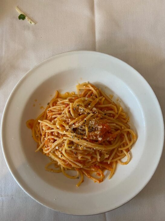 Spaghetti from Tuscany Restaurant Chicago