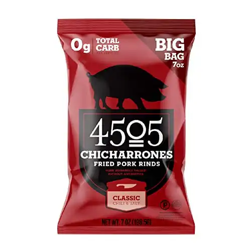 4505 Meats Classic Chili & Salt Pork Rinds, 7 Ounces