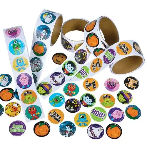 Rhode Island Novelty Assorted Halloween Stickers, Pack of 500