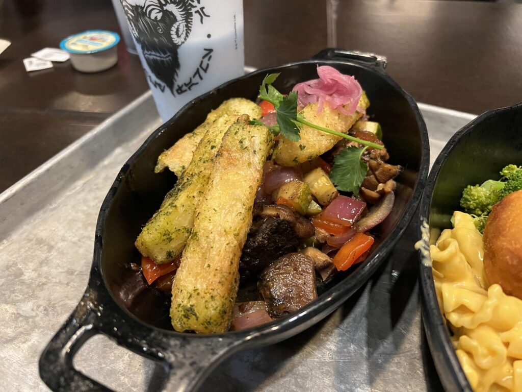Gluten Free Batuuan Beef and Crispy Topato Stir-Fry from Docking Bay 7 Food and Cargo in Galaxy’s Edge at Hollywood Studios