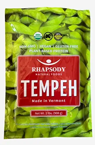 Rhapsody Natural Foods 2lb TEMPEH Organic 32 oz - case of 4