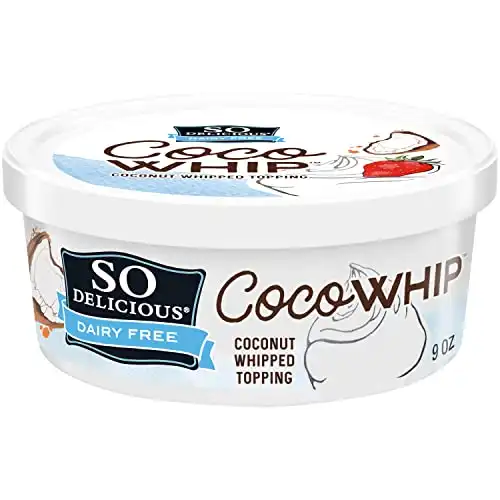 So Delicious Dairy Free CocoWhip Original, Vegan, Non-GMO Project Verified, 9 oz. Tub