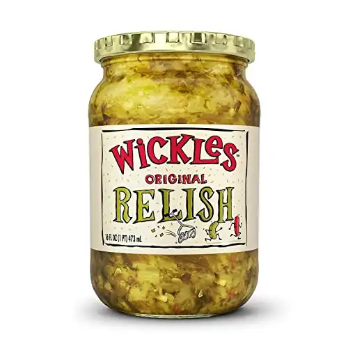 Wickles Pickles Original Relish (6 Pack) - Hot & Sweet Relish - (16 oz Each)