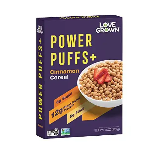 Love Grown Power Puffs Plus Cinnamon 8 Ounce (Pack of 6)