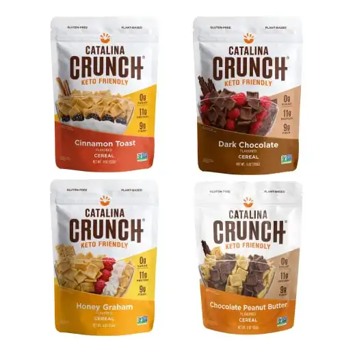 Catalina Crunch Protein Cereal Variety Pack (4 Flavors) | Gluten Free | Keto Friendly