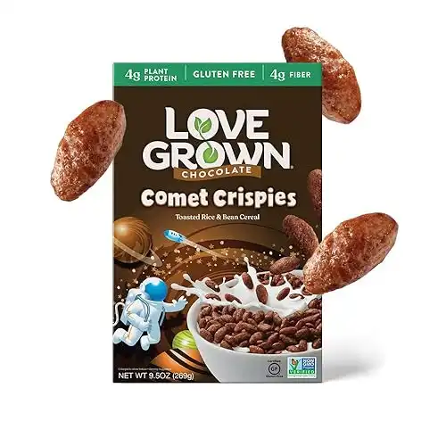 Love Grown Chocolate Comet Crispies Cereal, Pack of 6