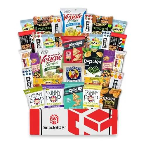 Snack BOX Gluten Free Healthy Care Package (34 Count)