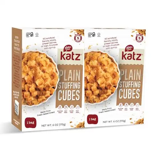 Katz Gluten Free Plain Stuffing Cubes. Create Your Stuffing Mix