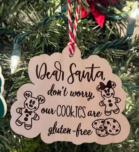 Santa Gluten Free Cookie Ornament