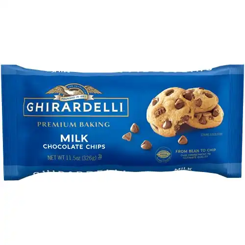 Ghirardelli Chocolate Baking Chips, Milk Chocolate, 11 Ounce (Pack of 12)