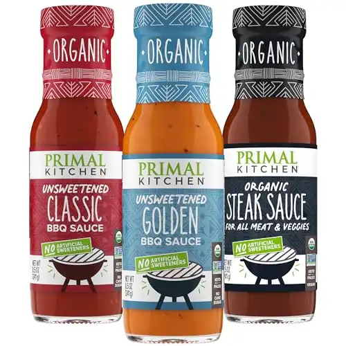 Primal Kitchen Organic BBQ Sauce & Steak Sauce 3-Pack