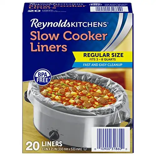 Reynolds Kitchens Slow Cooker Liners, Regular (Fits 3-8 Quarts)