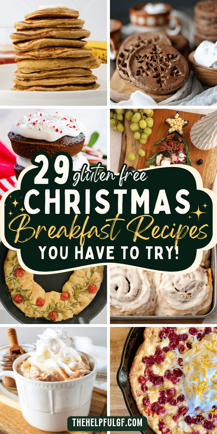 pin image for gluten free christmas breakfast ideas