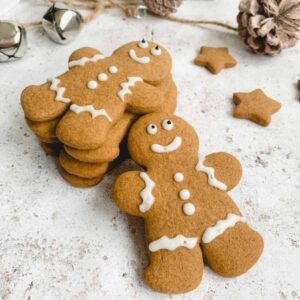 stack of gluten free gingerbread men