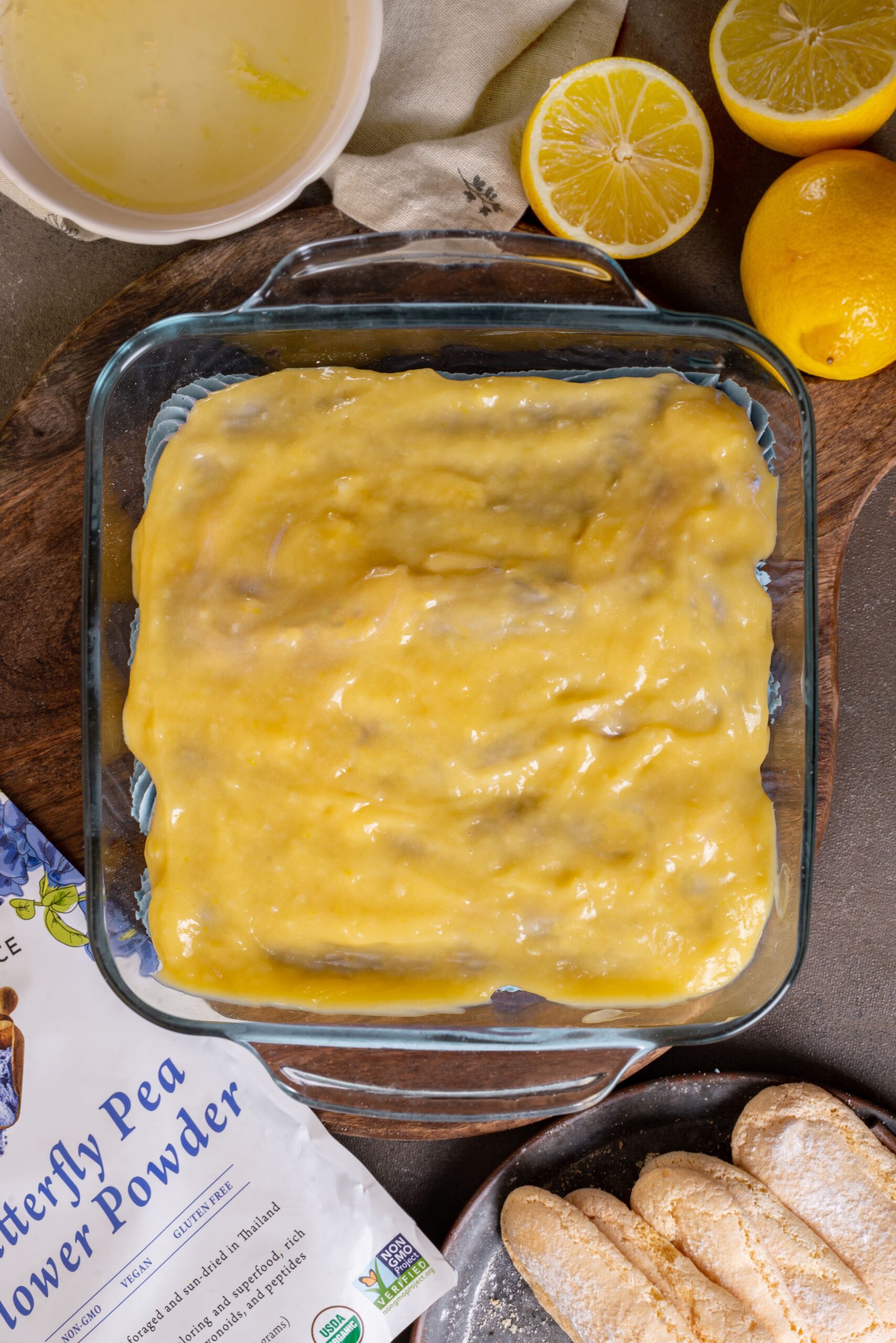 lemon curd layer